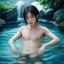 用户静默观影头像，男性，戴耳机，安静氛围